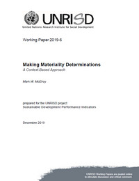 Making Materiality Determinations: A Context-Based Approach